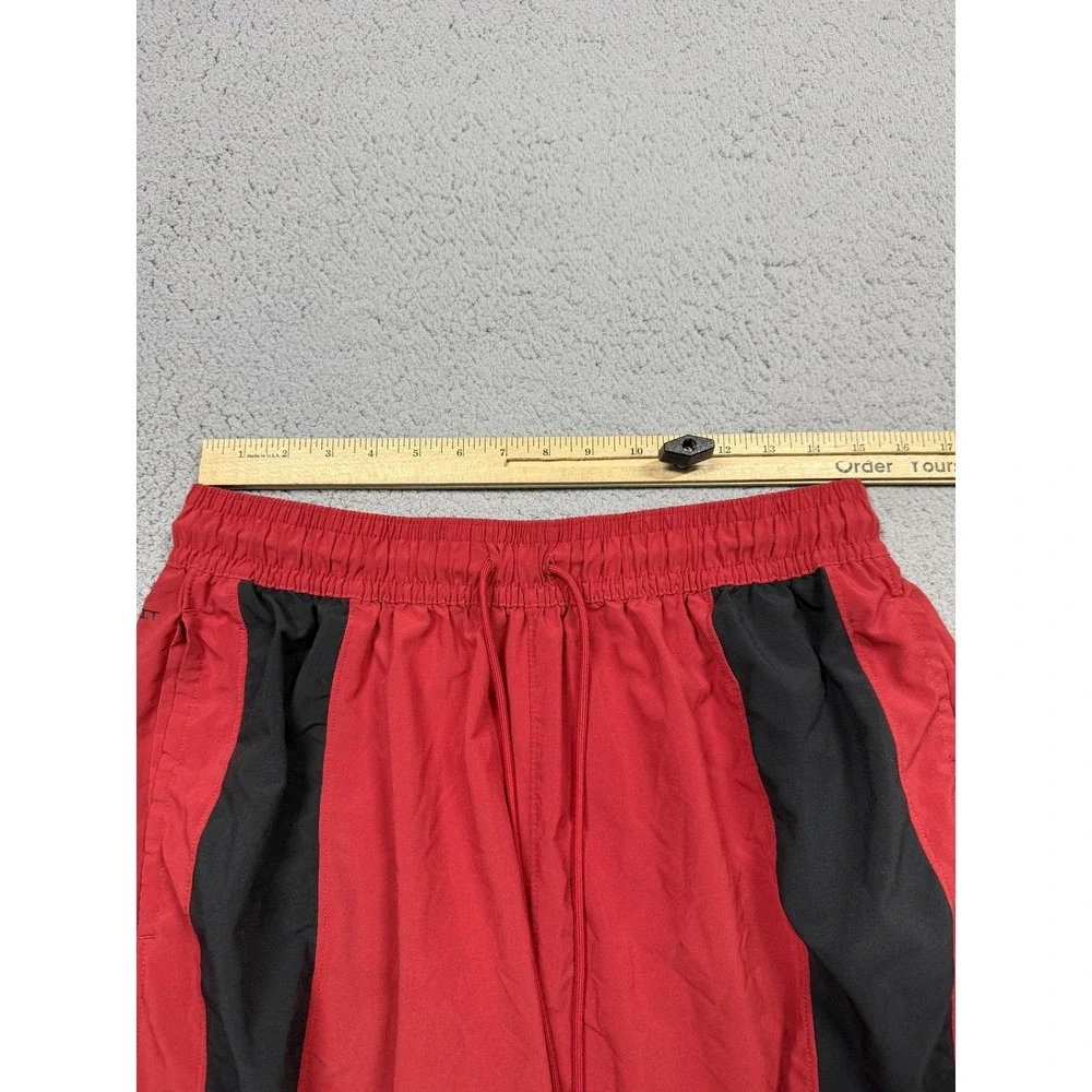 Jordan Shorts‎ Mens XL Red Black Colorblock Basketball 7 Inseam Jumpman Athletic